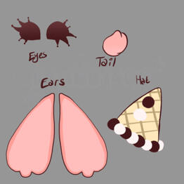 Eyes + Ears + Tail + Hat